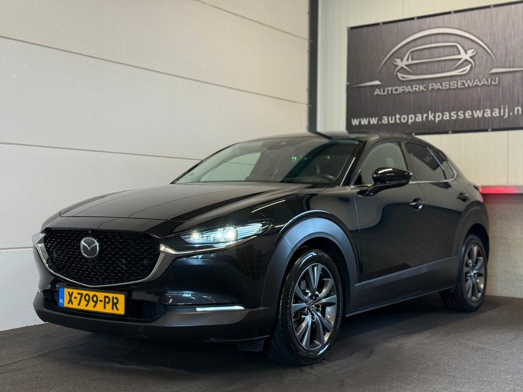 Mazda CX-30 2.0 e-SkyActiv-X M Hybrid Luxury ACC, Apple Carp, Auto's, 1998 cc, Gebruikt, Zwart, 600 kg