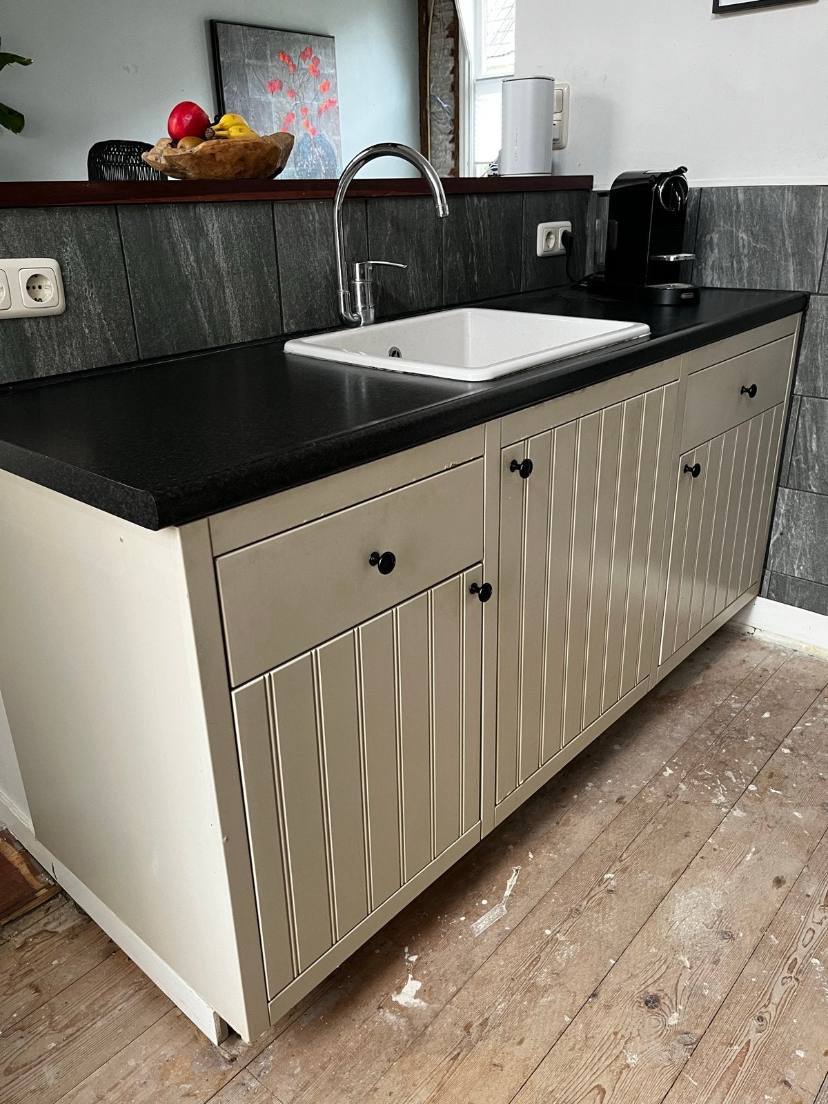 IKEA keuken met twee blokken, incl. apparatuur, Huis en Inrichting, Keuken | Complete keukens, Ophalen, Gebruikt, Dubbelwandige keuken