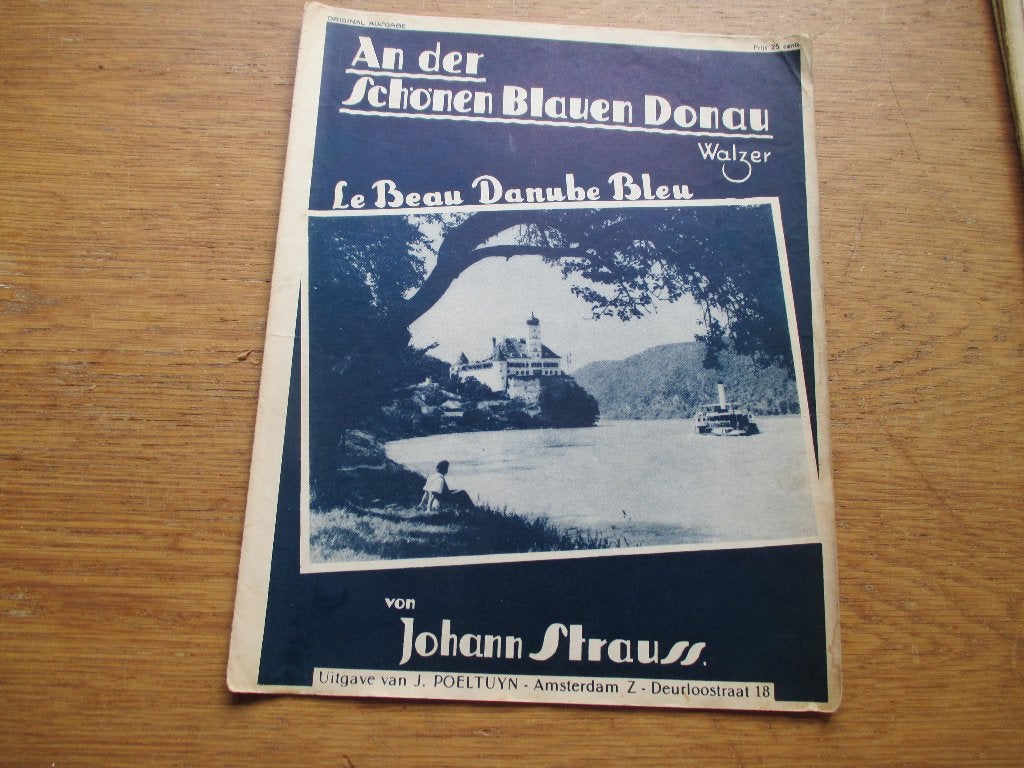 An der Schönen Blauen Donau - Johann Strauss bladmuziek, Gebruikt, Klassiek, Ophalen of Verzenden, Artiest of Componist