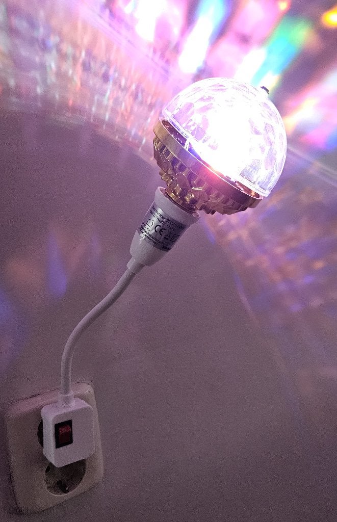 Njoy Led Roterende Discolamp Nieuw in doos, Ophalen of Verzenden, Nieuw, Discobol