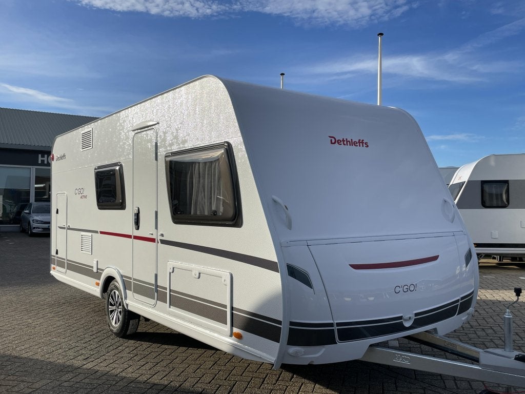 Dethleffs C'Go Active 495 QSK VERKOCHT, Dwarsbed, Schokbreker, Bedrijf, Treinzit