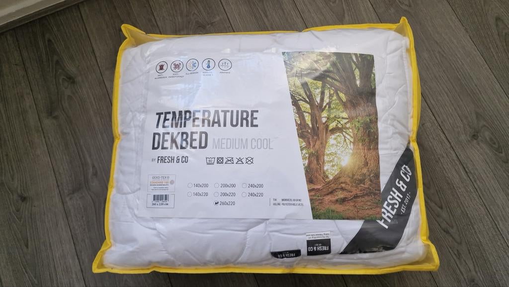 Nieuw Fresh & Co Dekbed - Medium Cool - 260x220 cm, Jongetje of Meisje, Wit, Nieuw, Ophalen of Verzenden