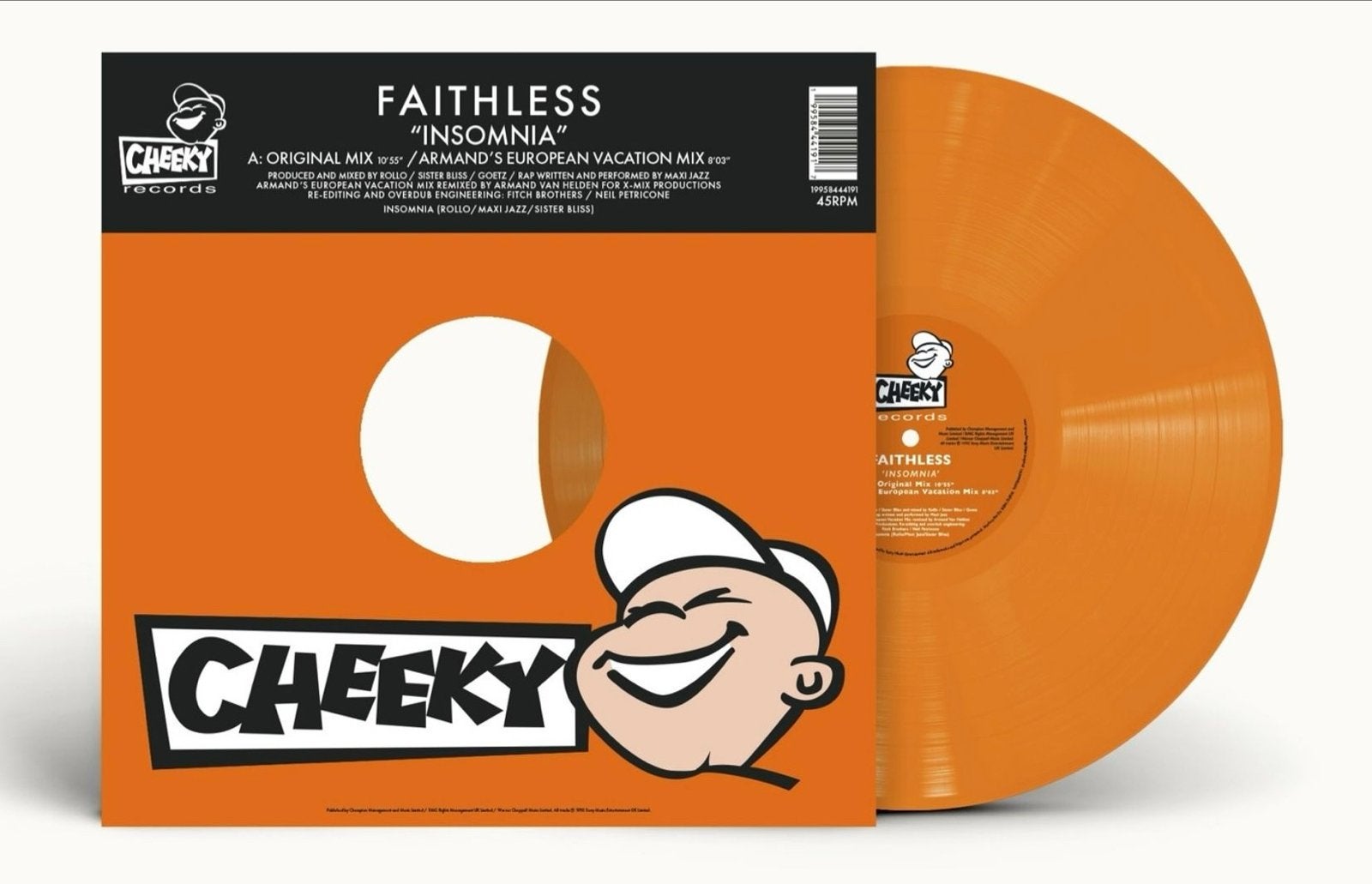 Faithless - Insomnia (Oranje Vinyl) - Nieuw in verpakking, Colored vinyl, Ophalen of Verzenden, 12 inch, Nieuw in verpakking