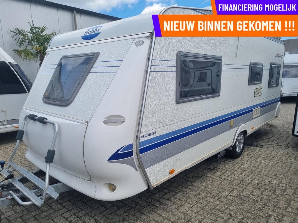 Hobby exclusive 540 UL MOVER + VOORTENT + ENKELE BEDDEN, Caravans en Kamperen, Rondzit, Hobby, 7 tot 8 meter, Bedrijf