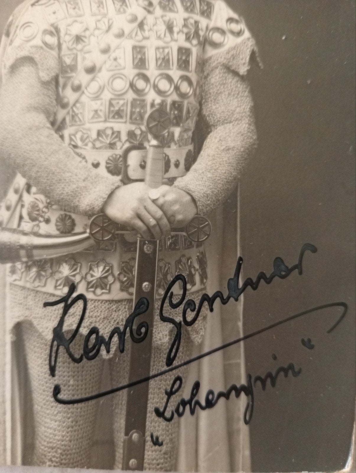 Operazanger Lohengrin Richard Wagner Gesigneerd, Ophalen of Verzenden, Voor 1940, Zo goed als nieuw