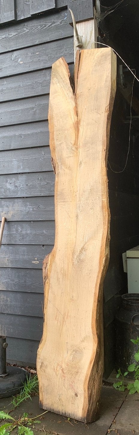 Eiken plank/schaaldeel 9cm dik!, Tuin en Terras, Palen, Balken en Planken, Ophalen, Nieuw