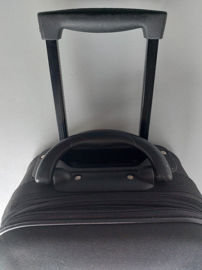 Handig Dunlop cabinekoffertje (z.g.a.n., 41x25x18 cm), Uitschuifbare handgreep, Minder dan 50 cm, Ophalen of Verzenden, Zo goed als nieuw