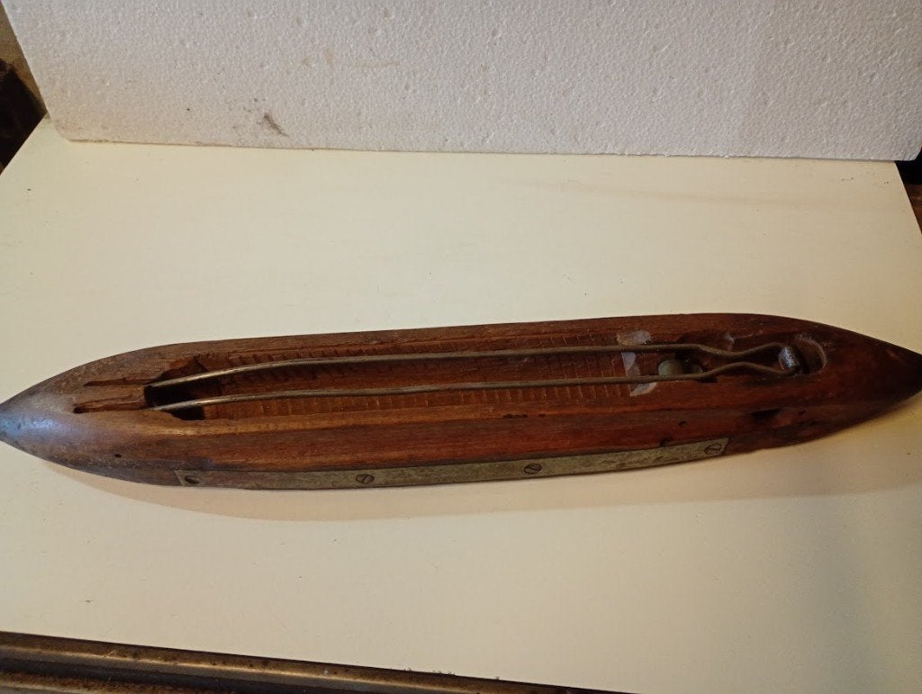 Antieke industriële schietspoel  - 50 cm lang, Ophalen