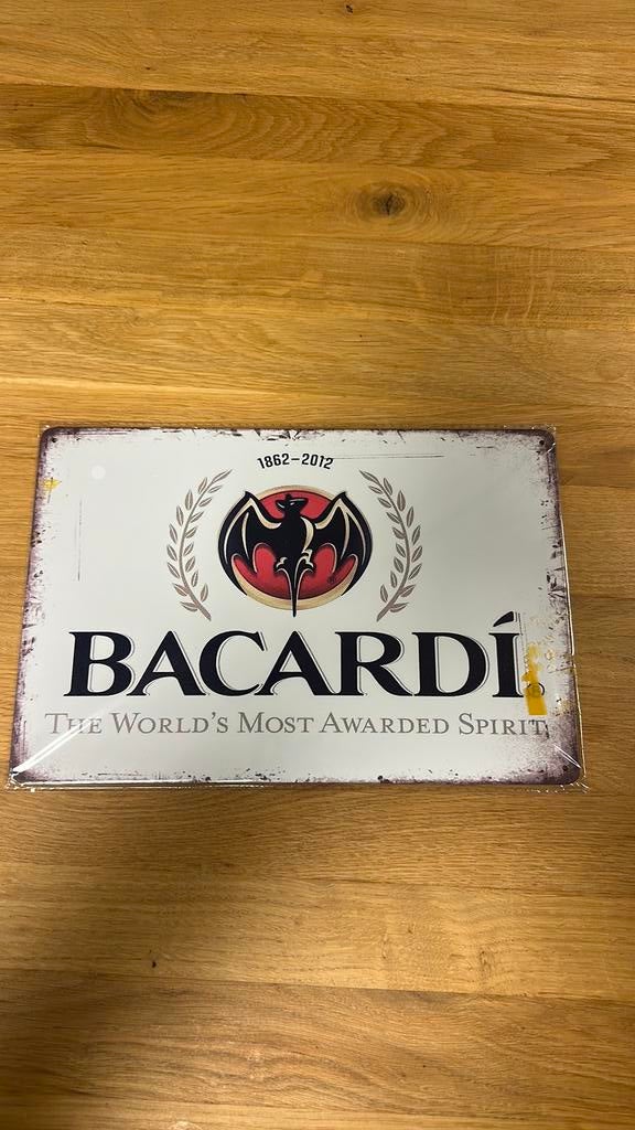Bacardi kroeg bord bar 30x20cm nieuw, Ophalen of Verzenden, Nieuw, Reclamebord, Plaat of Schild, Overige merken