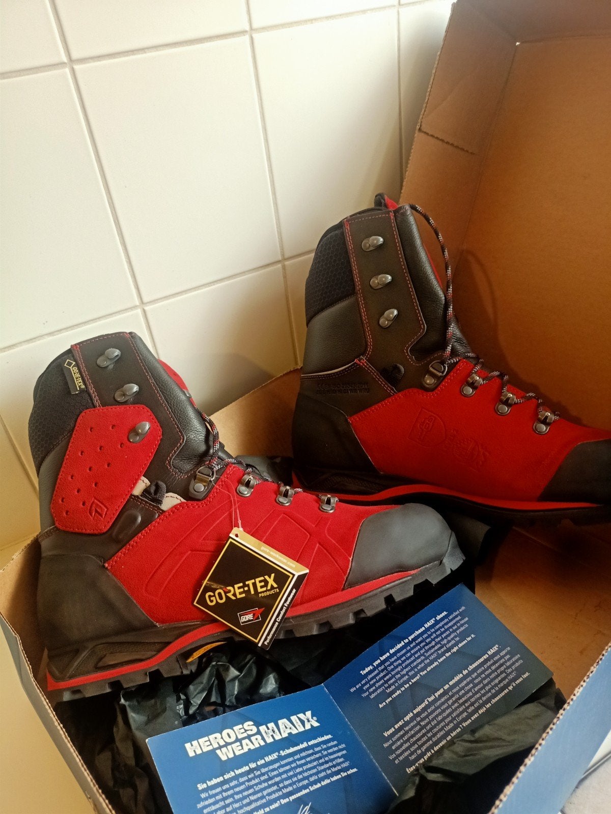 Haix Protector ultra // zaag boots bos tuinbouw nieuw, Ophalen of Verzenden, Nieuw