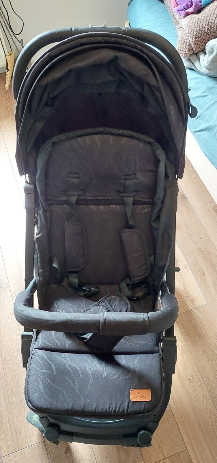 kinderwagen met voetenzak en verhoger autostoel, Kinderen en Baby's, Buggy's, Ophalen, Zo goed als nieuw, Overige merken, Verstelbare rugleuning