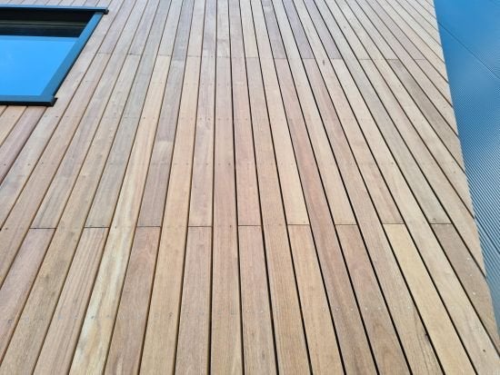 PARTIJ GEVELBEKLEDING RHOMBUS HARDHOUT 21x90, 120, 145 CEDRI, Ophalen of Verzenden, Nieuw, 250 cm of meer, Planken