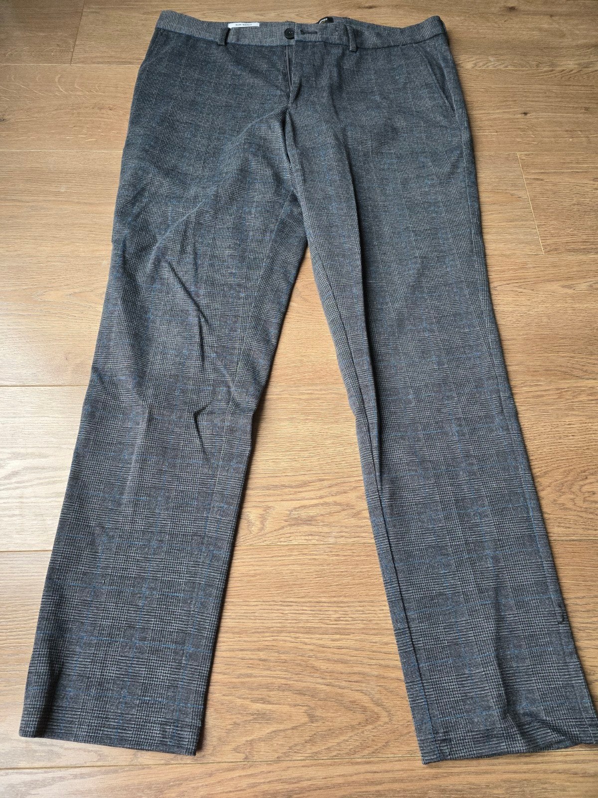 Jack & Jones Slim/Marco geruite broek - Maat 36/32, Maat 52/54 (L), Ophalen of Verzenden, Zo goed als nieuw, Grijs