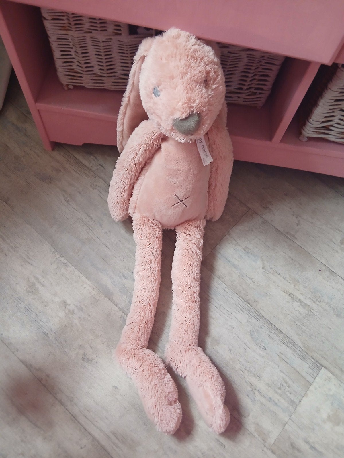Happy Horse Konijn Knuffel - Roze, 92 cm, Happy Horse, Konijn, Ophalen of Verzenden, Zo goed als nieuw
