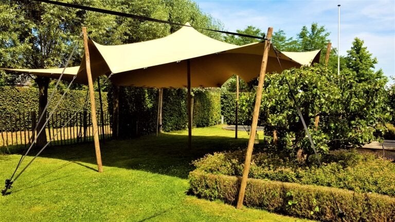 Stijlvolle Stretchtent voor Feesten en Evenementen, Verzenden, Overige typen, 6 meter of meer, Zo goed als nieuw