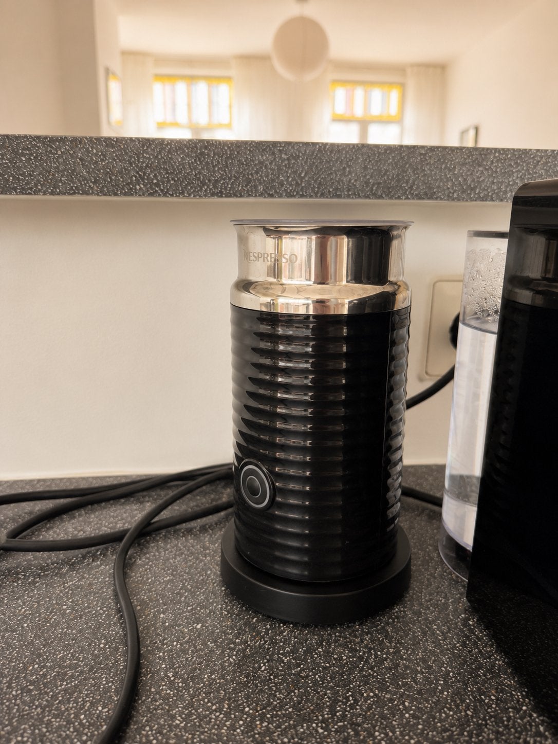 Melkopschuimer aeroccino 3 Nespresso zwart, Ophalen of Verzenden, Gebruikt, Elektrische melkopschuimer