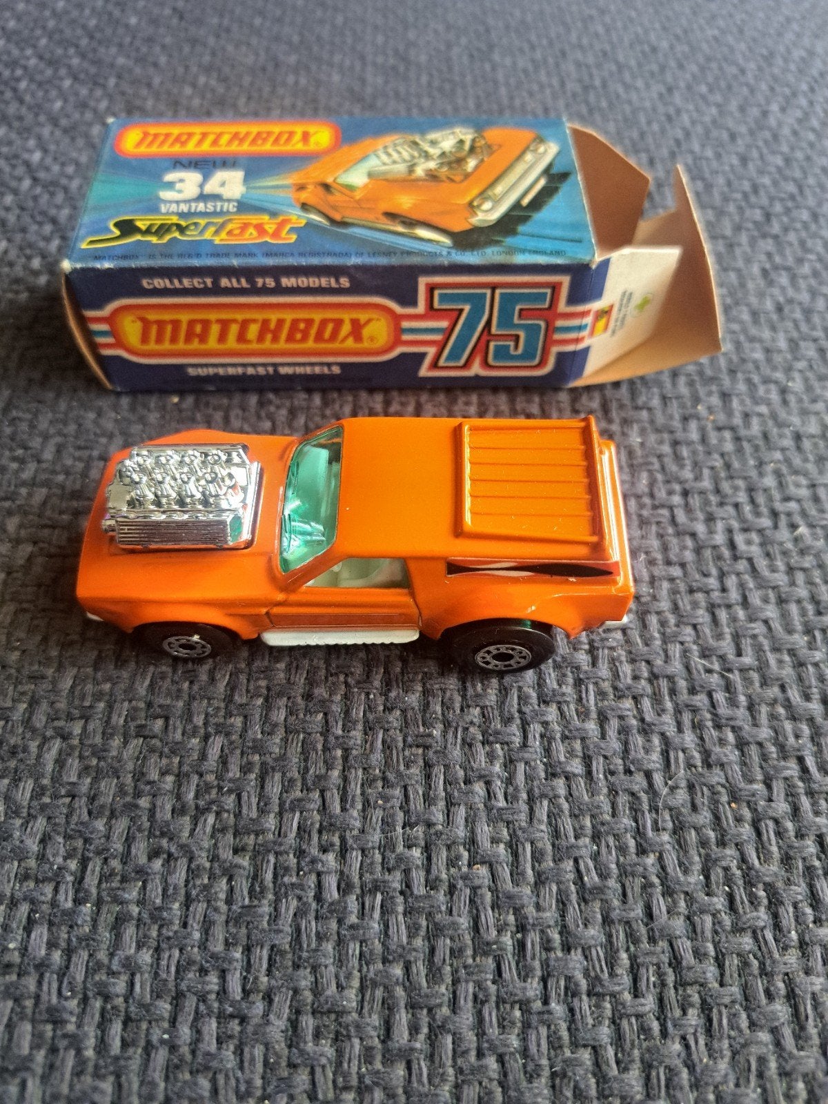 Matchbox lesney model 34 vantastic in o.v.p, Auto, England, Ophalen of Verzenden, N.b