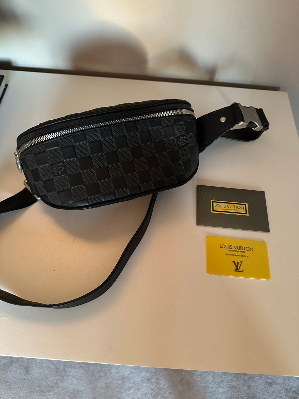 Louis Vuitton Monogram Zwarte Heuptas, Ophalen of Verzenden, Zo goed als nieuw, Zwart
