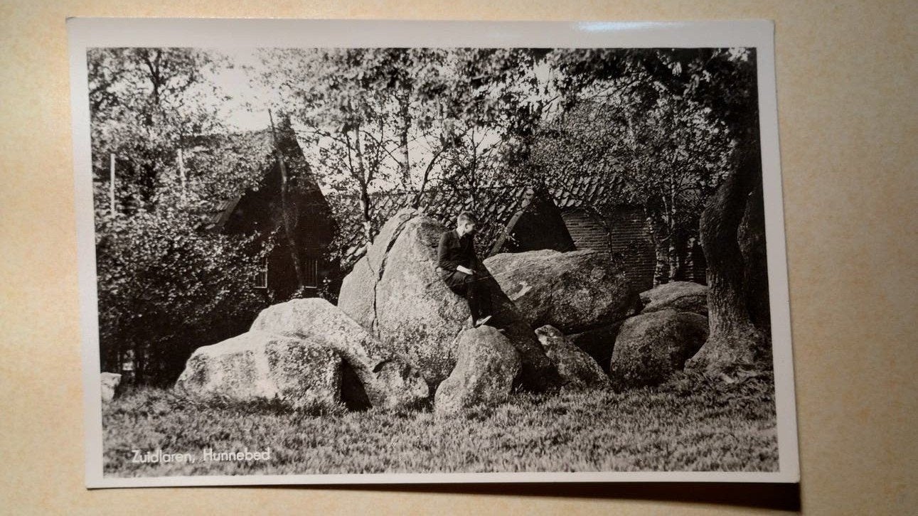 Hunebed Drenthe, Zuidlaren, Ophalen of Verzenden, 1960 tot 1980, Ongelopen, Drenthe