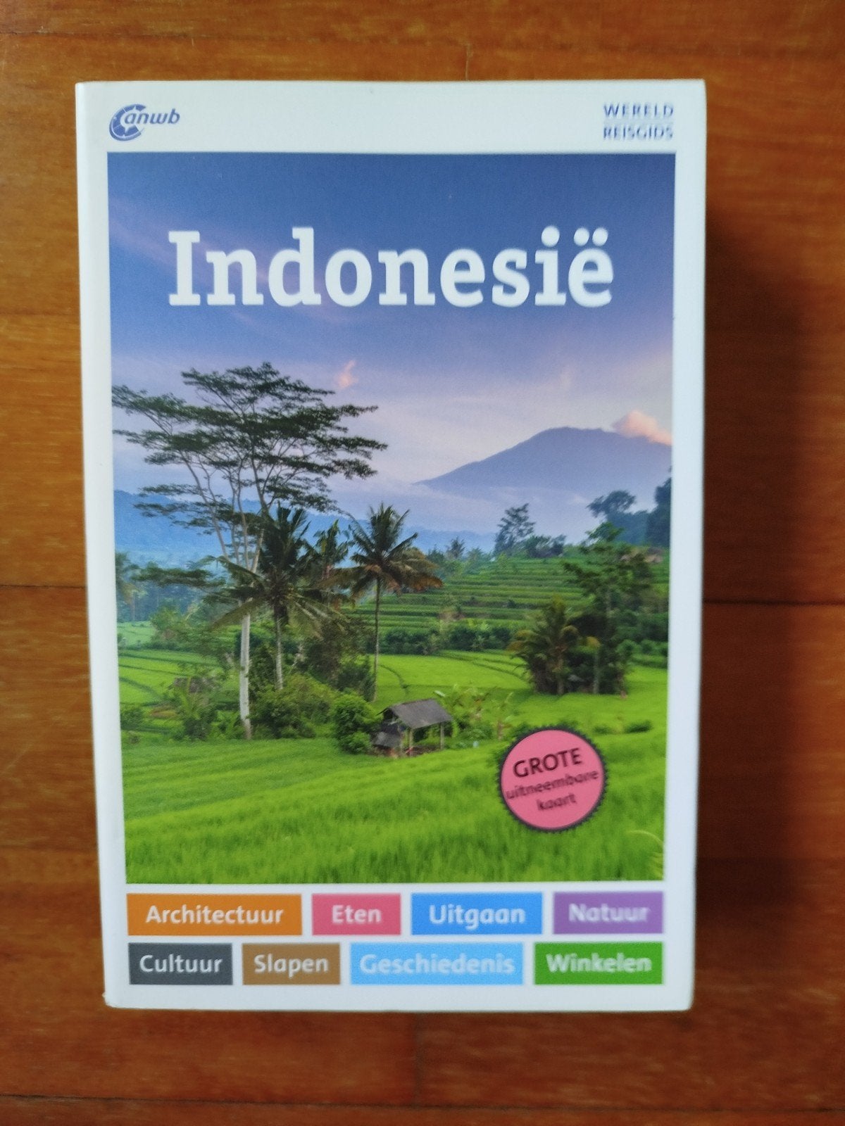 ANWB Wereld Reisgids Indonesië met uitneembare kaart, Ophalen of Verzenden
