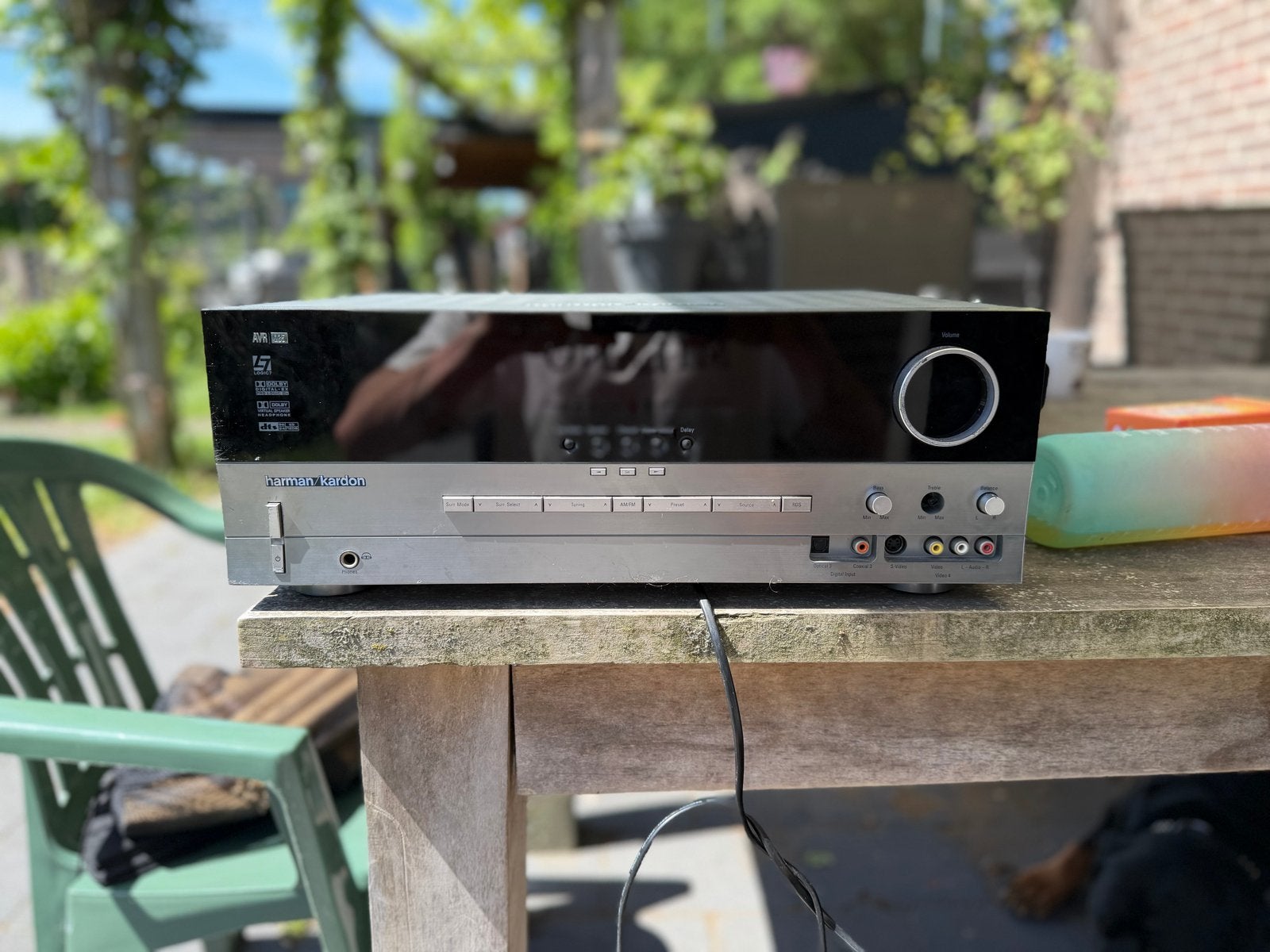 Harman Kardon versterker defect - springt op protection, Audio, Tv en Foto, Versterkers en Receivers, Niet werkend, Stereo, Overige merken
