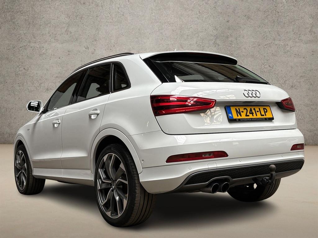 Audi Q3 2.0 TFSI quattro S-Line 211Pk Automaat (2X S-LINE, N, Auto's, Audi, Gebruikt, Zwart, 4 cilinders, Leder en Stof