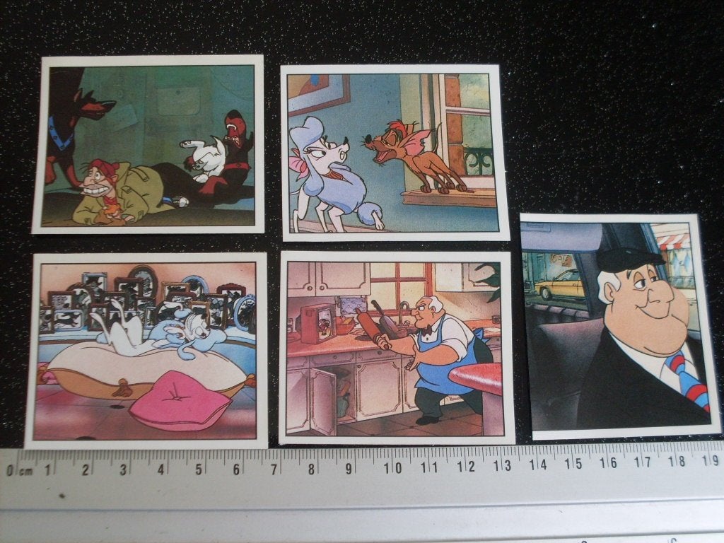 6x panini sticker oliver 1988 nrs 95 109 120 135 142 150, Verzenden, Zo goed als nieuw, Strip of Tekenfilm