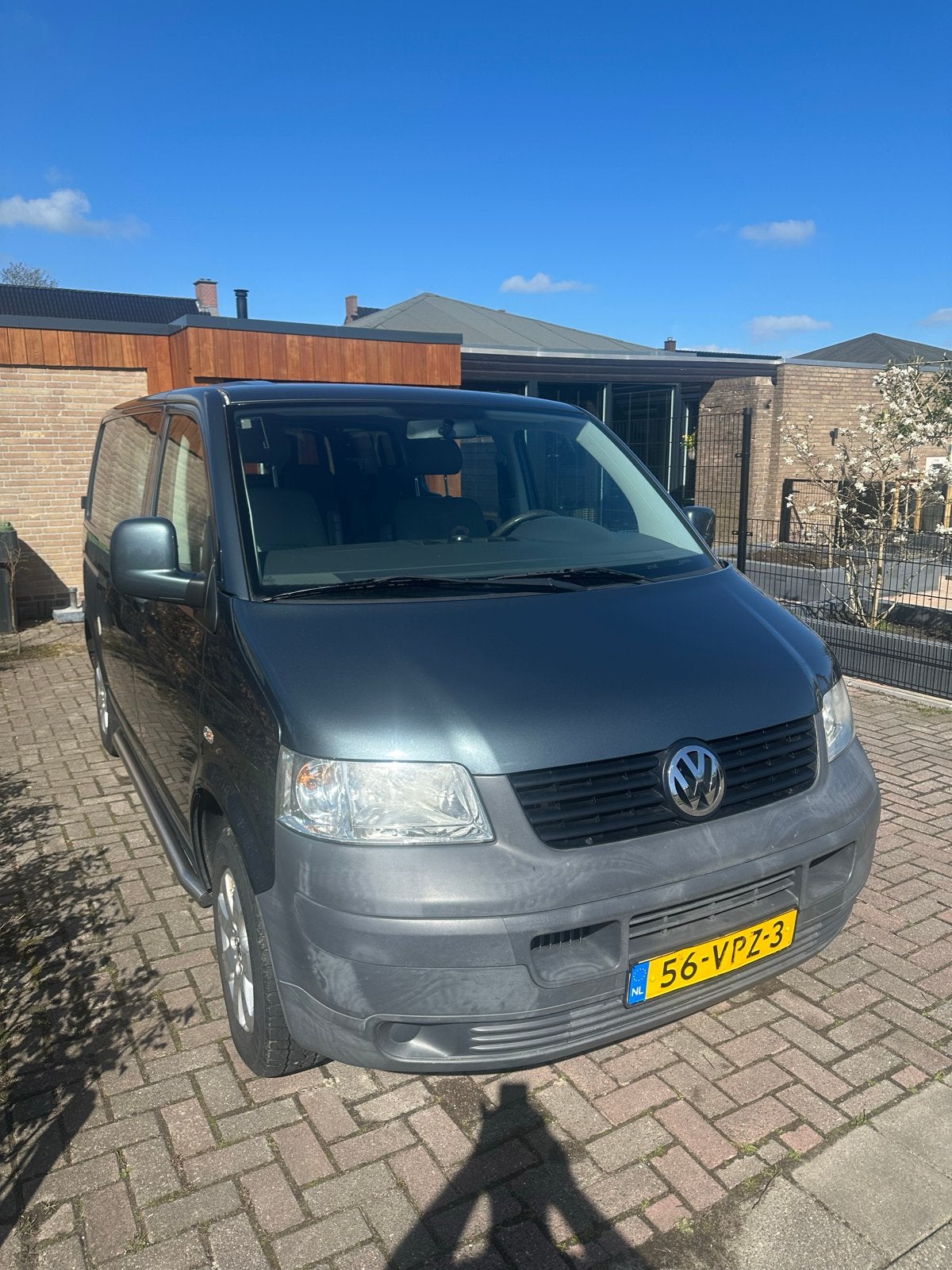 VW T5. Dubbele cabine, Voorwielaandrijving, Stof, Overige carrosserieën, Elektrische ramen