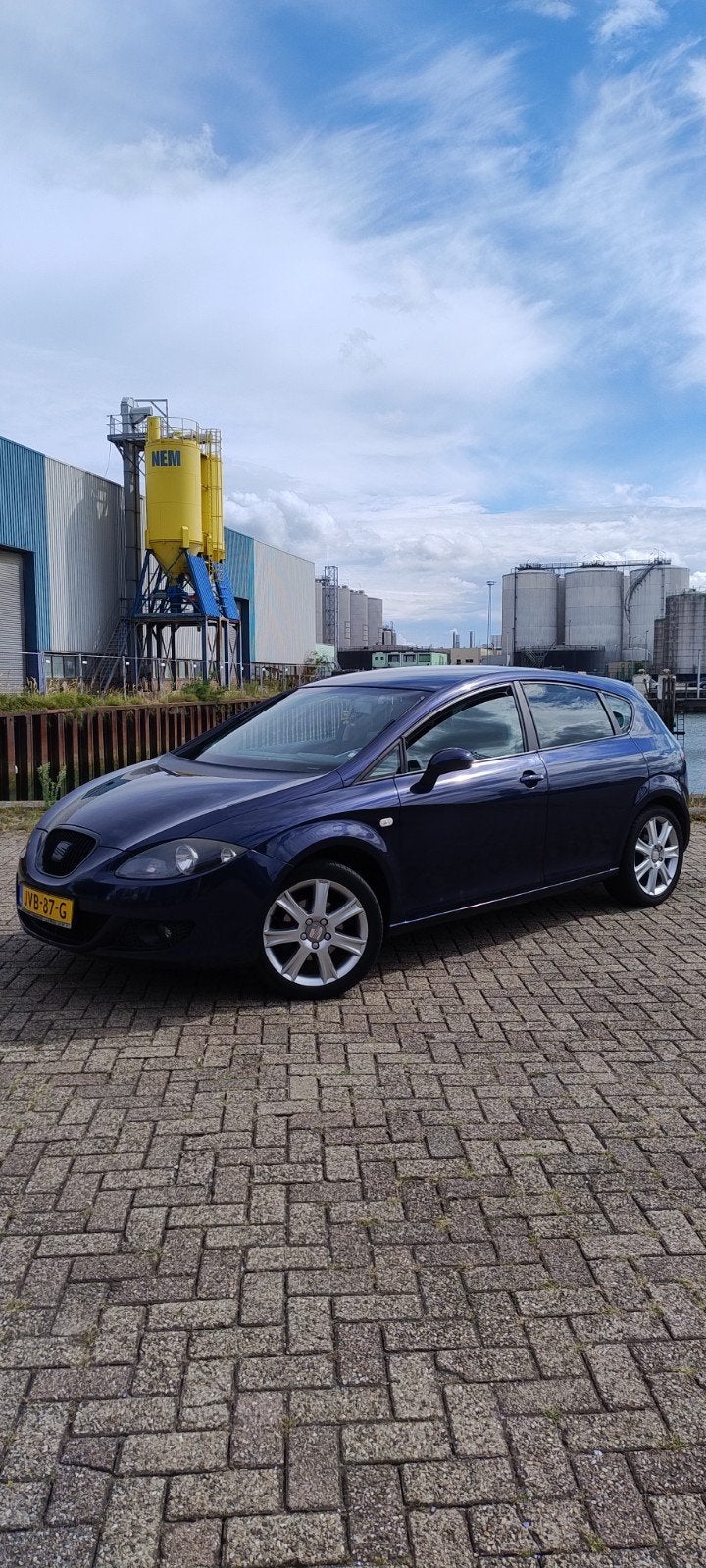 Seat Leon 1.6 75KW 2008 Blauw, Auto's, 4 cilinders, 1200 kg, Particulier, Geïmporteerd