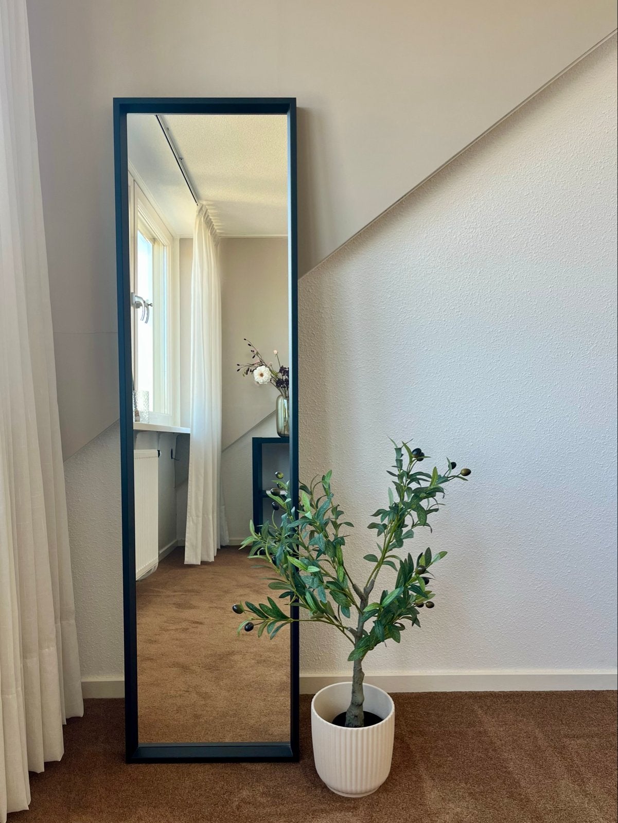 Zwarte IKEA spiegel - Staand of hangend