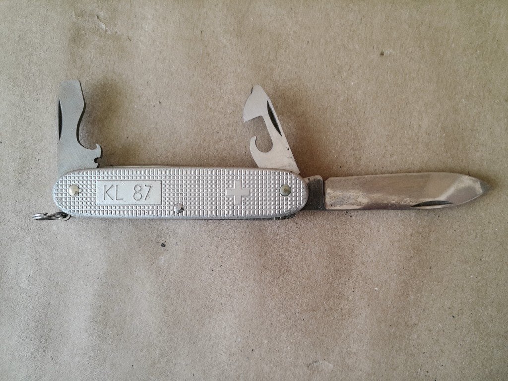 Vintage leger zakmes Landmacht KL 87 militair zakmes 1987, Ophalen of Verzenden