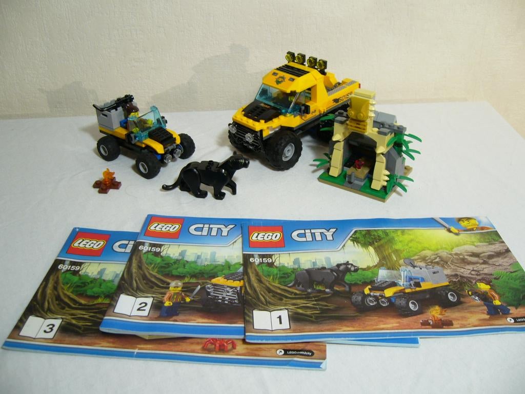 Lego City 60159 Jungle Halftrack Mission, Ophalen of Verzenden, Complete set, City, Gebruikt