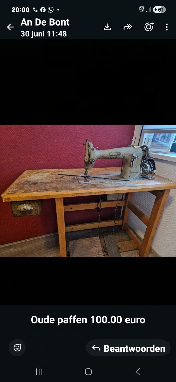 Oude  schoen machine. Paff, Ophalen of Verzenden, Gebruikt