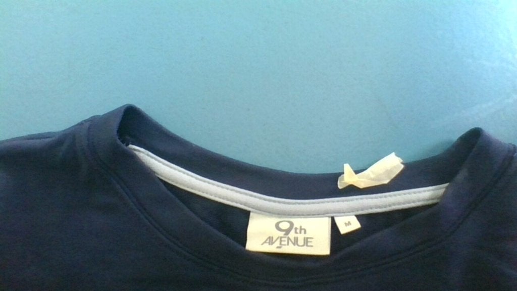 Blauw shirt maat M, Ophalen, Zo goed als nieuw, Maat 48/50 (M), Blauw