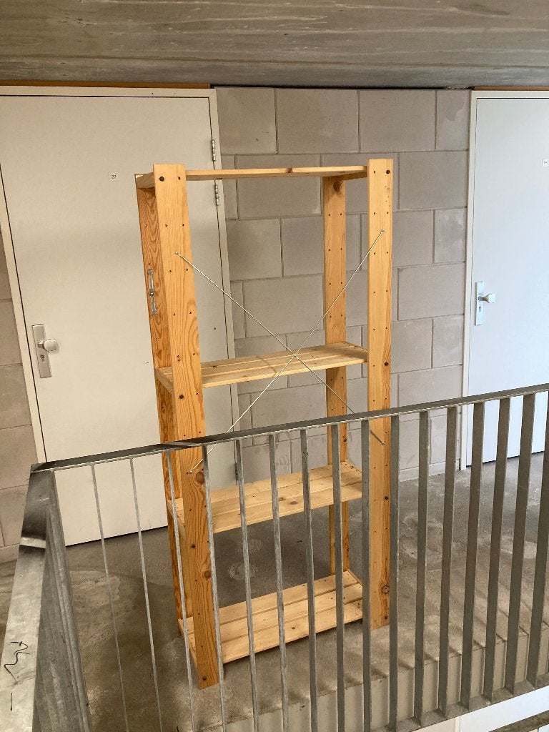 Houten rek, kast. Boekenkast?, Ophalen, Gebruikt