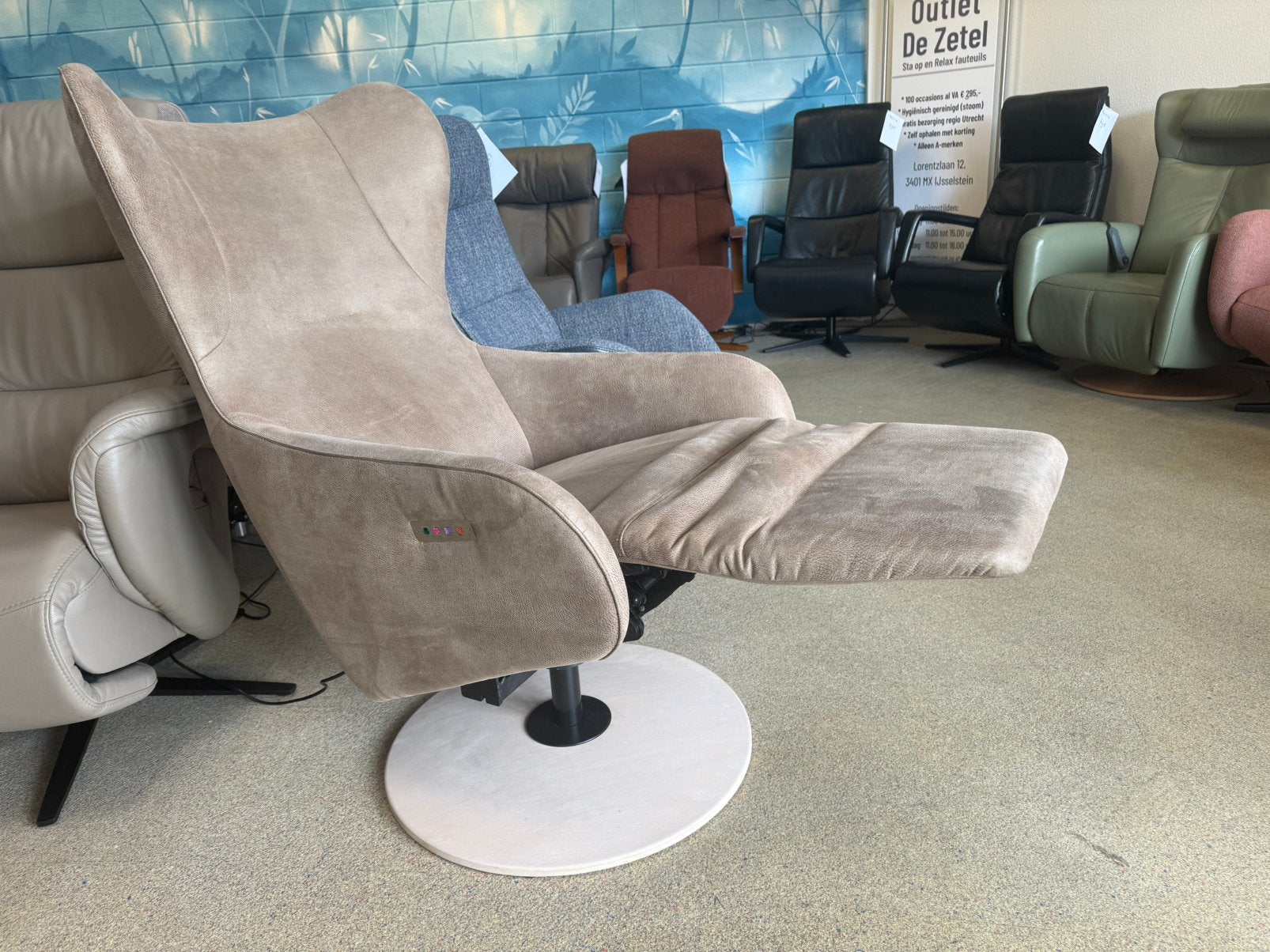 XL prominent sta op stoel relax fauteuil gratis bezorging, Ophalen of Verzenden, Zo goed als nieuw, Outlet IJsselstein alleen Top merken