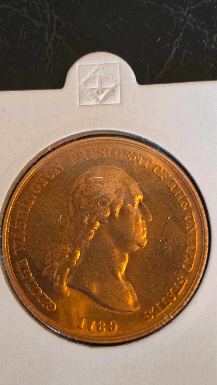 George Washington President van de VS 1789 Medaille, Ophalen of Verzenden, Losse munt