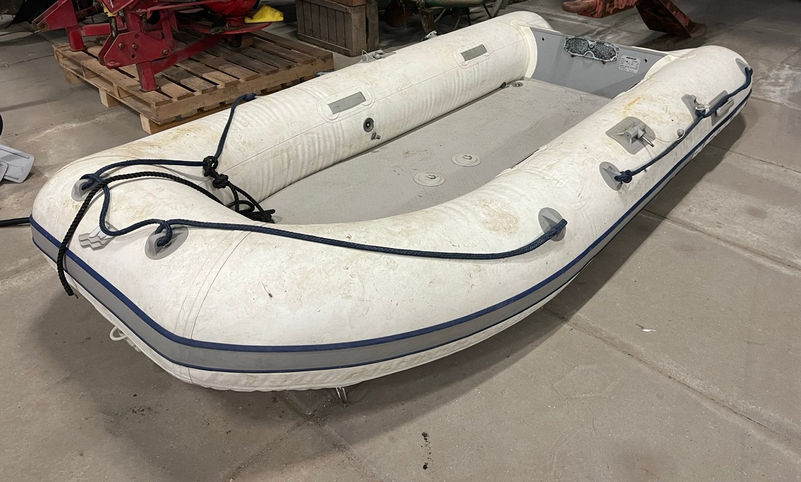 Quicksilver rubberboot, Ophalen, Gebruikt