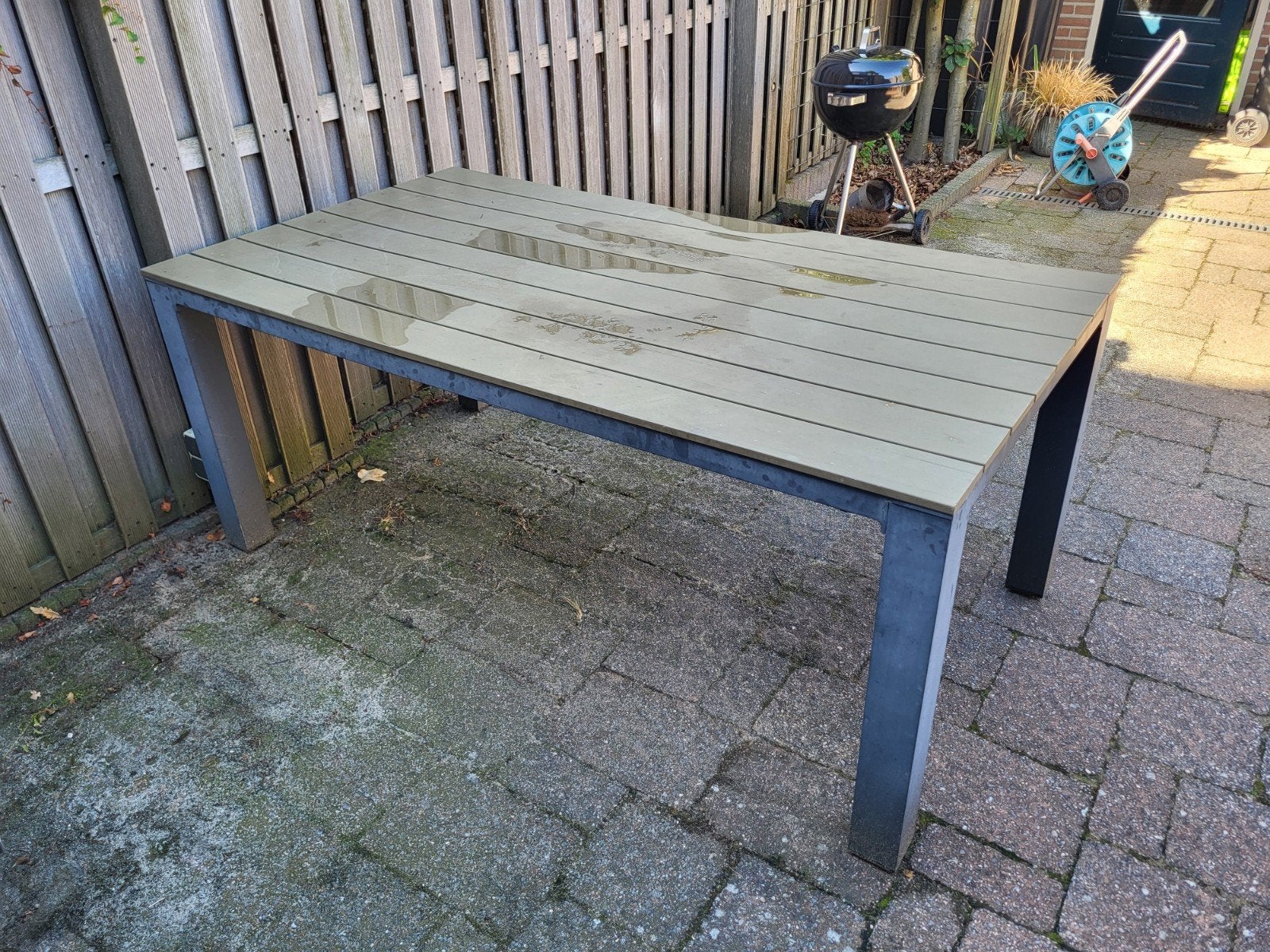Tuintafel 170x90 cm - Ideaal voor buiten, Ophalen, Gebruikt, Rechthoekig, Overige materialen