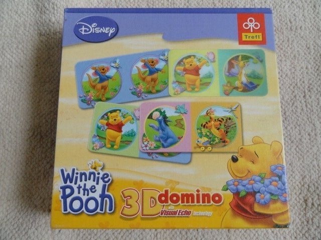 Disney Winnie The Pooh 3D Domino Spel, Verzenden, Zo goed als nieuw, Jongen of Meisje