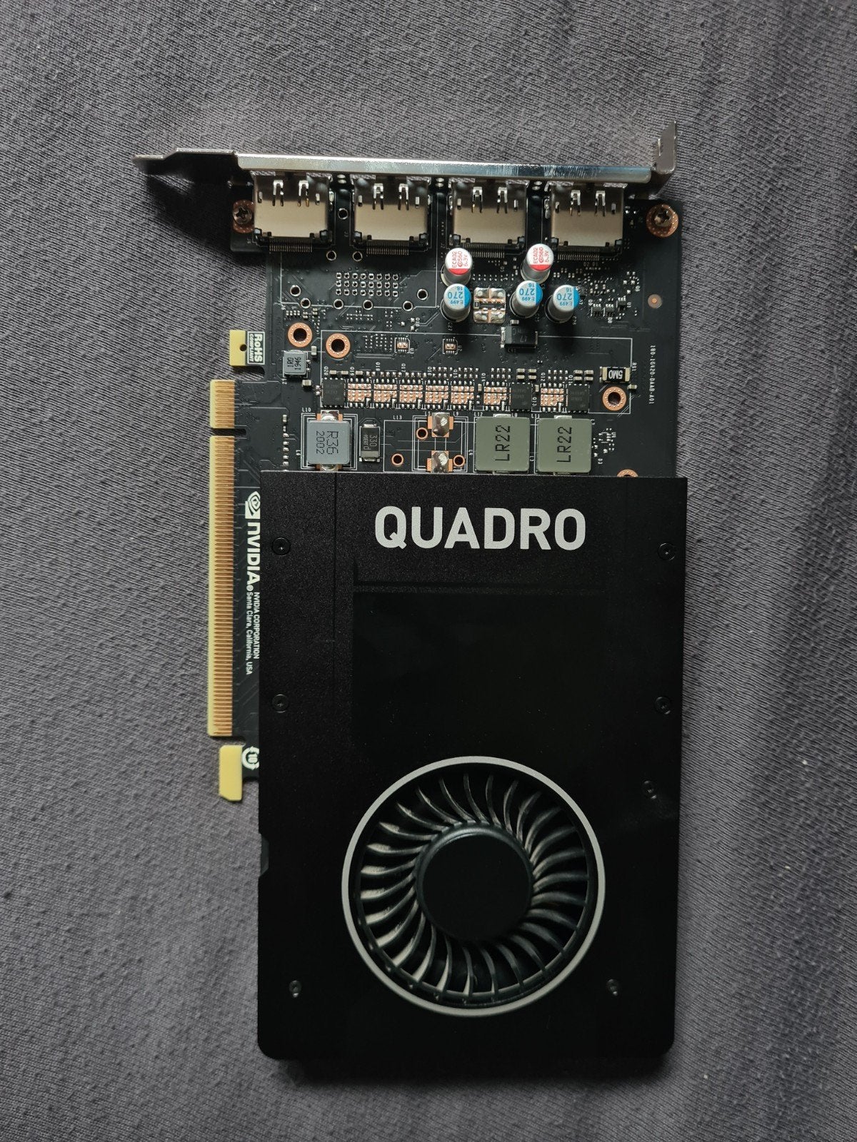 Nvidia Quadro P2200 5GB, Ophalen, PCI-Express 3, DisplayPort, Nvidia