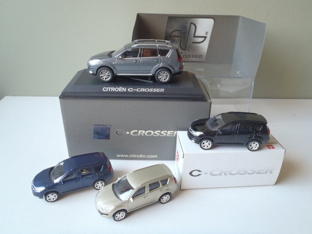 3 x Norev 1:64    3 inch   C Crosser Zwart, blauw, brons, Ophalen of Verzenden, Nieuw, Auto, Overige merken
