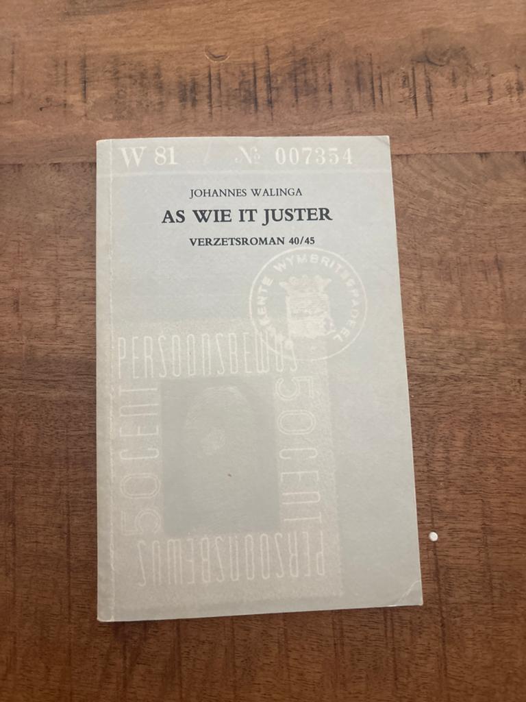 As Wie It Juster - Johannes Walinga (Verzetsroman), Ophalen of Verzenden, Gelezen, Nederland