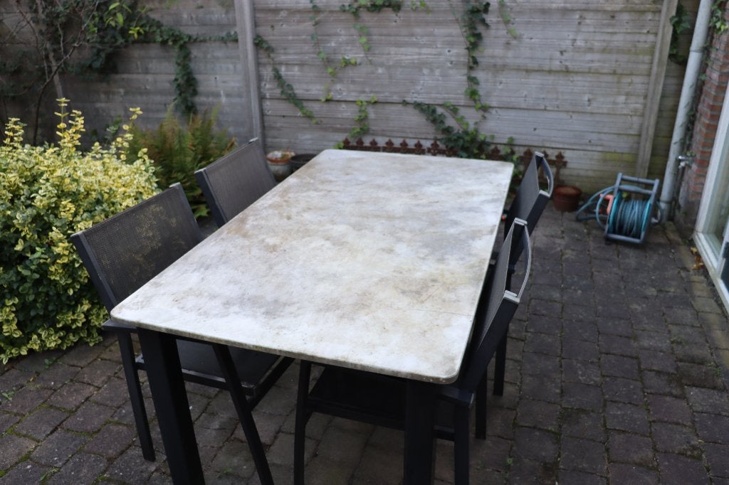 Marmeren tuintafel, Ophalen, Gebruikt, Rechthoekig, Overige materialen
