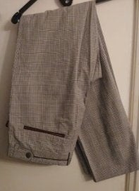 Als nieuw Ruiten pantalon Chino ZARA beige 42 W32 L32 23, Verzenden, Zo goed als nieuw, Beige
