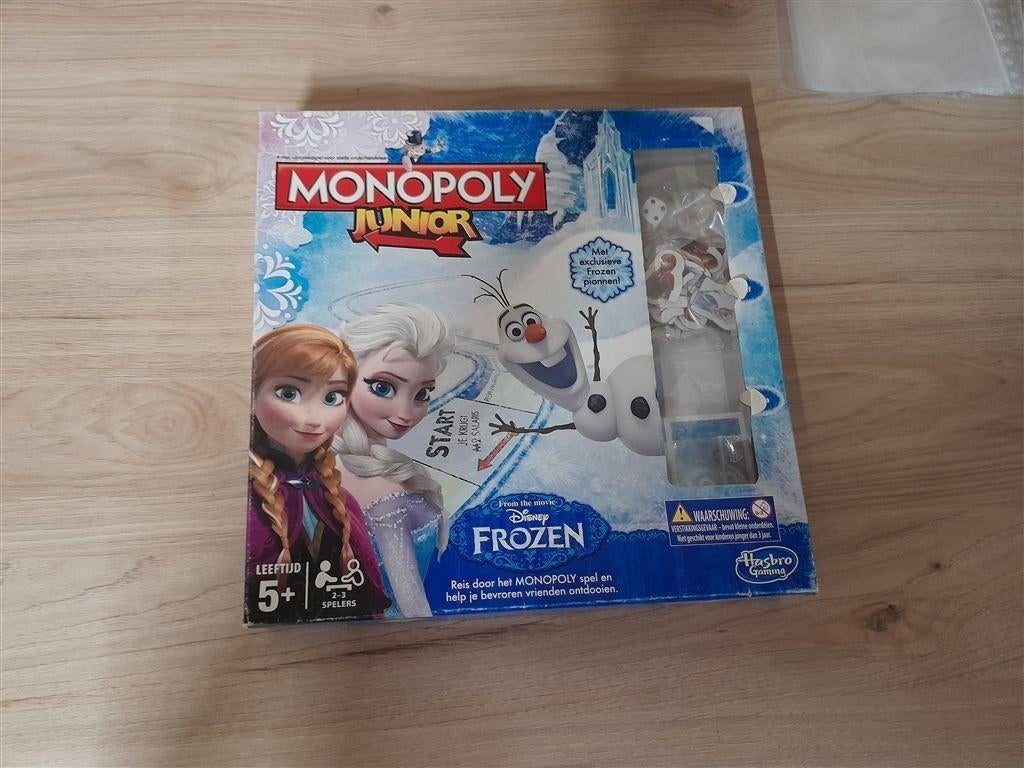 Monopoly junior Frozen disney - s1968, Verzenden, Zo goed als nieuw