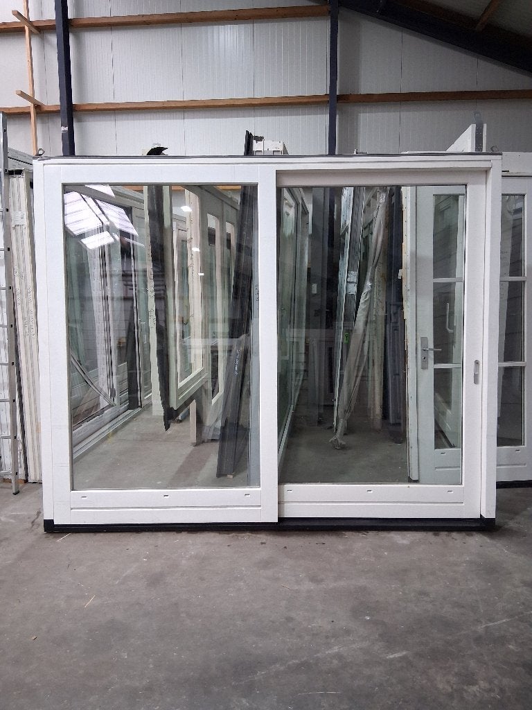 Schuifpui Hr++ Dts bezorgen factuur mogelijk, 225 cm of meer, Ophalen of Verzenden, Zo goed als nieuw, Inclusief glas