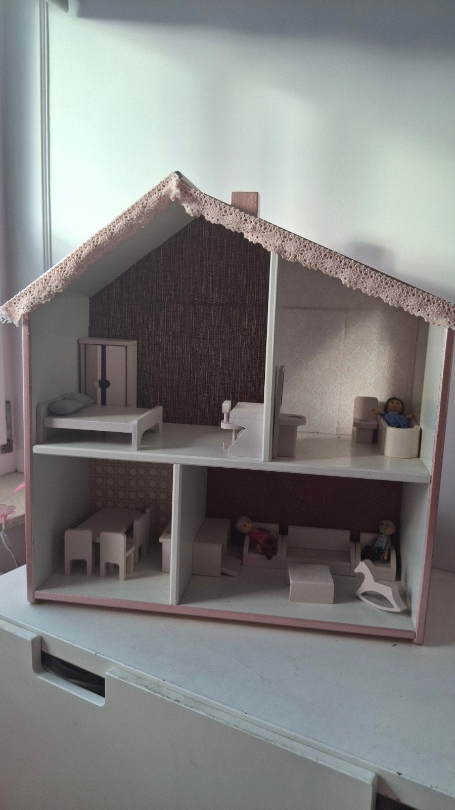 Poppenhuis incl accessoires, Ophalen of Verzenden, Gebruikt, Poppenhuis