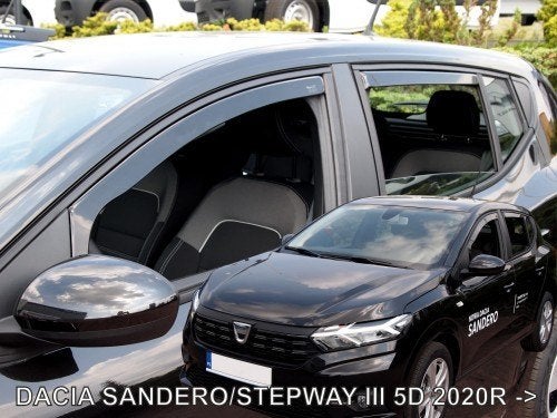 Dacia zijwindschermen smoke raamspoilers oa stepway, Ophalen of Verzenden, Nieuw