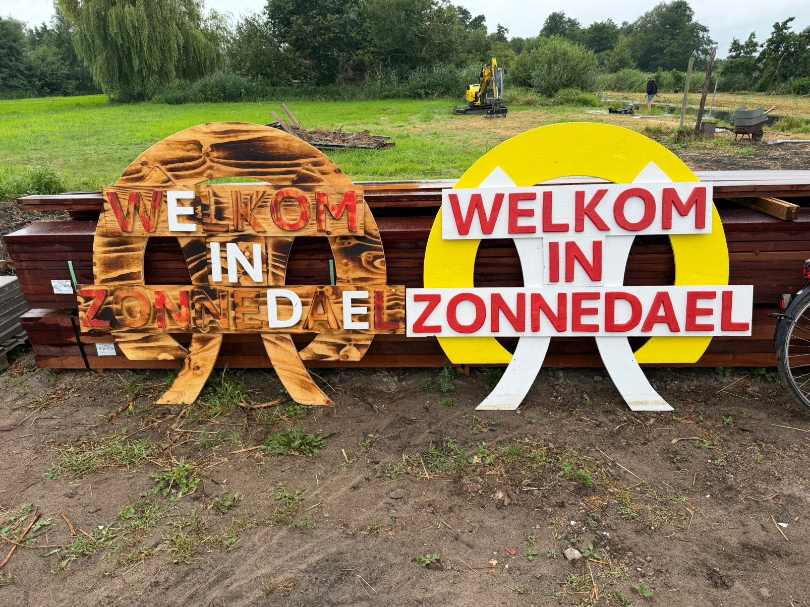 Flodder welkomsbord Zonnedeal, Ophalen, Zo goed als nieuw, Versiering, Film of Tv